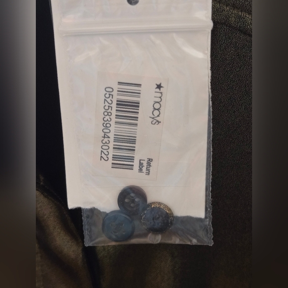 BRAND NEW with tags RALPH LAUREN Metallic Satin Shirt (Gold/Black) Size Large - Picture 7 of 13